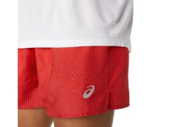 Shop ASICS MEN KASANE SHORT Electric Red/Burgundy