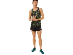 Cheap ASICS MEN LIGHT MESH WOVEN SHORT Performance Black