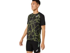 Cheap ASICS MEN LIGHT SHORT SLEEVE TOP Performance Black