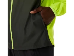 Clearance ASICS MEN LITE-SHOW JACKET Lime Zest/Performance Black