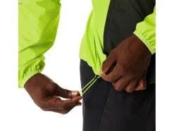 Clearance ASICS MEN LITE-SHOW JACKET Lime Zest/Performance Black
