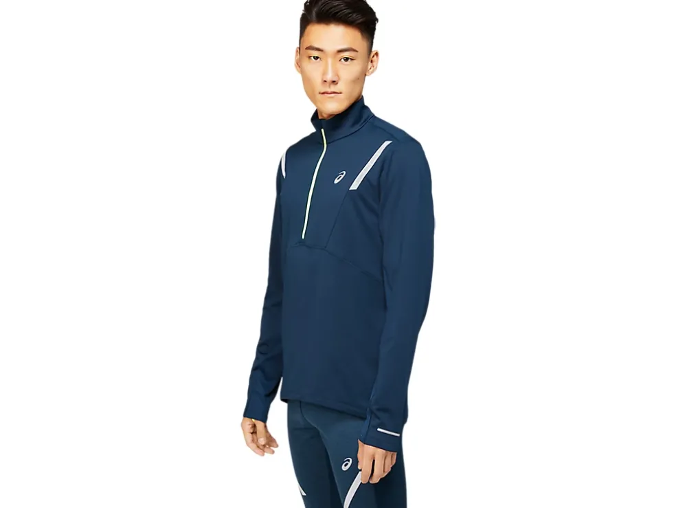 Outlet ASICS MEN LITE-SHOW WINTER 1/2 ZIP TOP French Blue