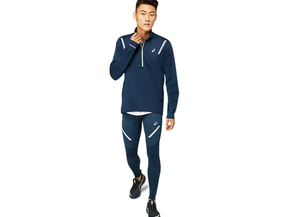 Outlet ASICS MEN LITE-SHOW WINTER 1/2 ZIP TOP French Blue
