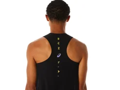 Fashion ASICS MEN MARATHON SINGLET Light Orange/Orange Pop/Amethyst