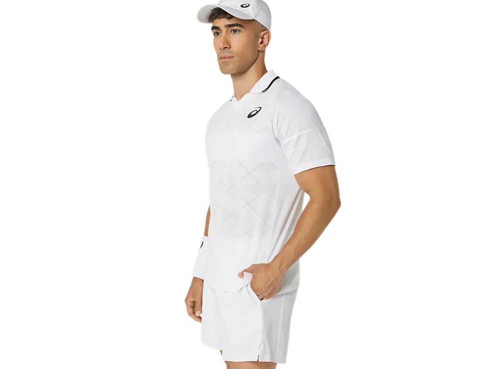 Cheap ASICS MEN MATCH ACTIBREEZE POLO-SHIRT Brilliant White