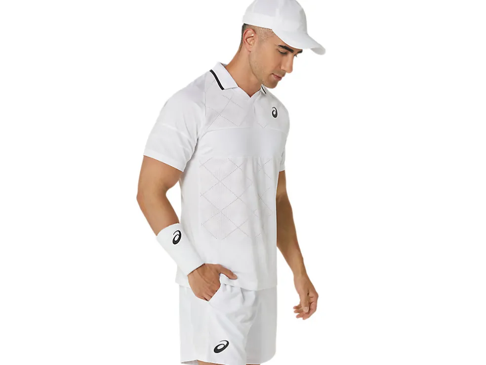 Cheap ASICS MEN MATCH ACTIBREEZE POLO-SHIRT Brilliant White