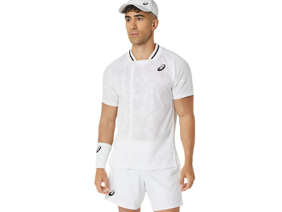 Cheap ASICS MEN MATCH ACTIBREEZE SHORT SLEEVE TOP Brilliant White