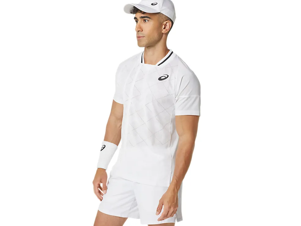 Cheap ASICS MEN MATCH ACTIBREEZE SHORT SLEEVE TOP Brilliant White