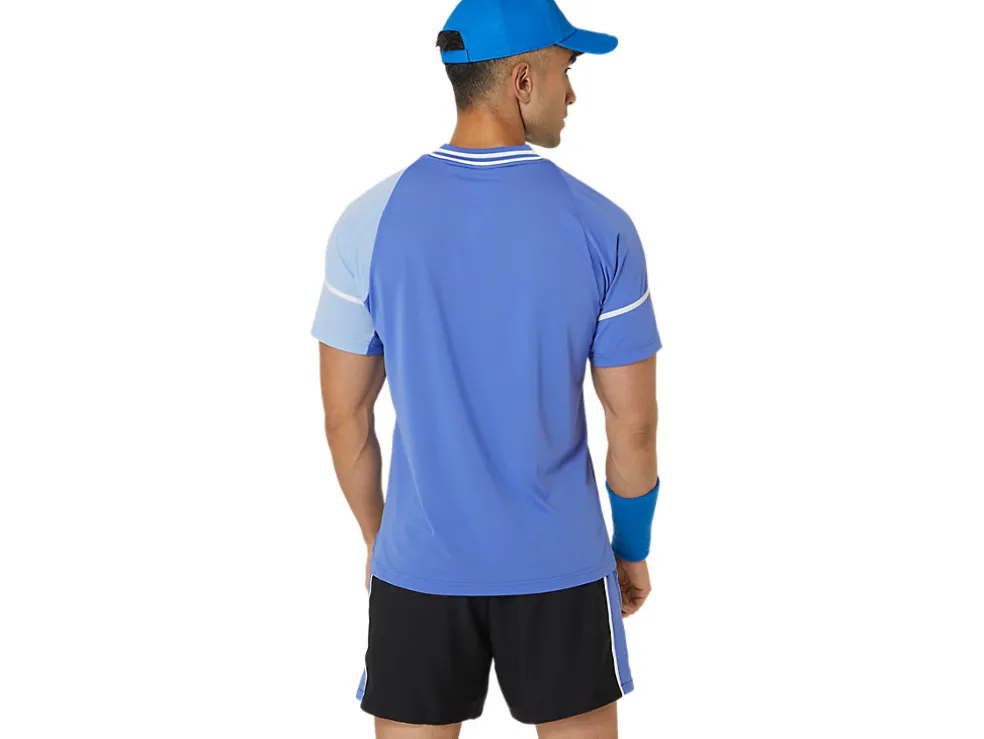 Outlet ASICS MEN MATCH ACTIBREEZE SHORT SLEEVE TOP Sapphire