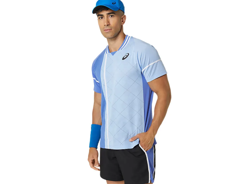 Outlet ASICS MEN MATCH ACTIBREEZE SHORT SLEEVE TOP Sapphire