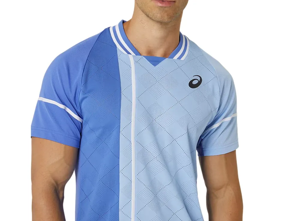 Outlet ASICS MEN MATCH ACTIBREEZE SHORT SLEEVE TOP Sapphire