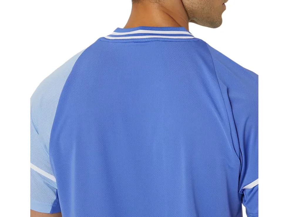 Outlet ASICS MEN MATCH ACTIBREEZE SHORT SLEEVE TOP Sapphire