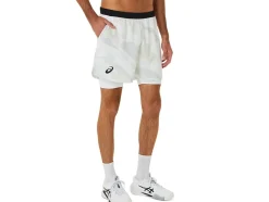 Discount ASICS MEN MATCH GRAPHIC 7IN SHORT Brilliant White