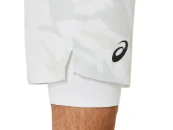 Discount ASICS MEN MATCH GRAPHIC 7IN SHORT Brilliant White