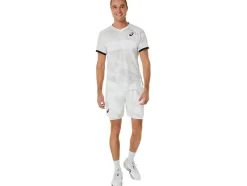 Discount ASICS MEN MATCH GRAPHIC 7IN SHORT Brilliant White