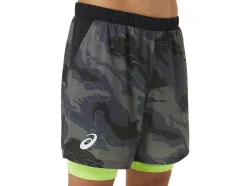 Clearance ASICS MEN MATCH GRAPHIC 7IN SHORT Carrier Grey