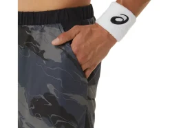 Clearance ASICS MEN MATCH GRAPHIC 7IN SHORT Carrier Grey
