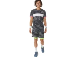 Clearance ASICS MEN MATCH GRAPHIC 7IN SHORT Carrier Grey