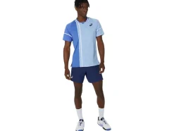 New ASICS MEN MATCH 7IN SHORT Blue Expanse