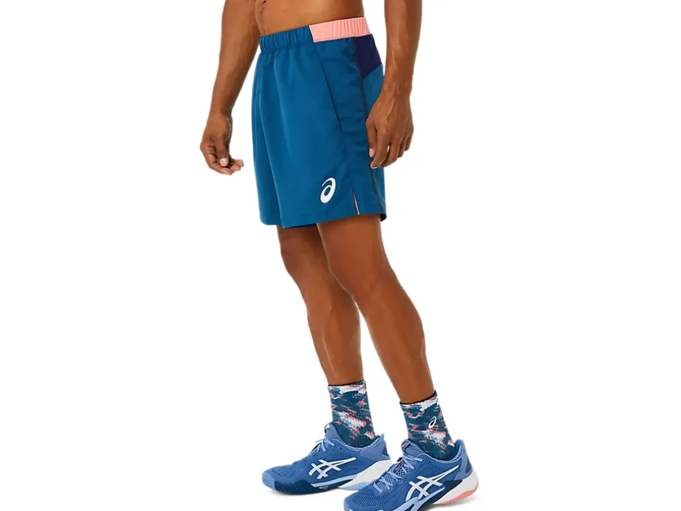 Best ASICS MEN MATCH 7IN SHORT Light Indigo