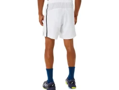 New ASICS MEN MATCH 7IN SHORT Brilliant White