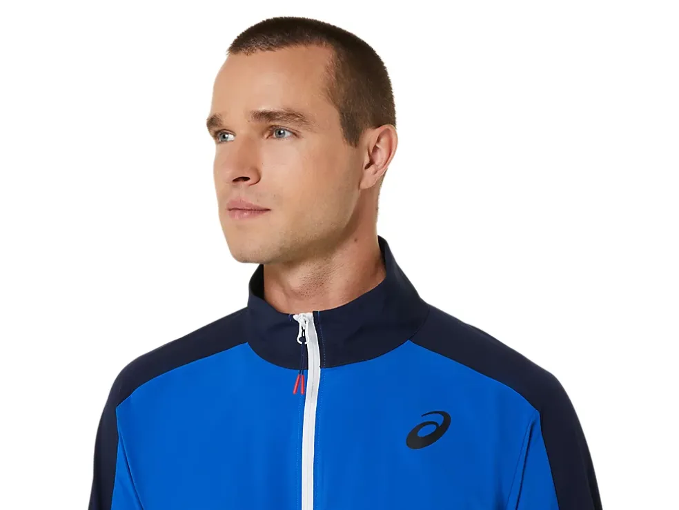Hot ASICS MEN MATCH JACKET Tuna Blue/Midnight