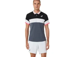Best Sale ASICS MEN MATCH POLO-SHIRT Performance Black/Carrier Grey