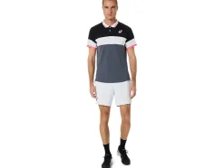 Best Sale ASICS MEN MATCH POLO-SHIRT Performance Black/Carrier Grey