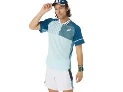 New ASICS MEN MATCH POLO-SHIRT Aquamarine