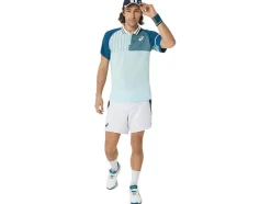 New ASICS MEN MATCH POLO-SHIRT Aquamarine