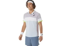 Clearance ASICS MEN MATCH POLO-SHIRT Dusk Violet/Soft Sky