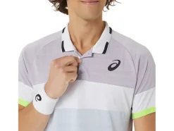 Clearance ASICS MEN MATCH POLO-SHIRT Dusk Violet/Soft Sky