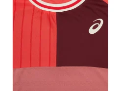 Outlet ASICS MEN MATCH SHORT SLEEVE TOP Red Snapper