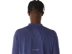 Flash Sale ASICS MEN METARUN 1/2 ZIP LONG SLEEVE TOP Indigo Blue