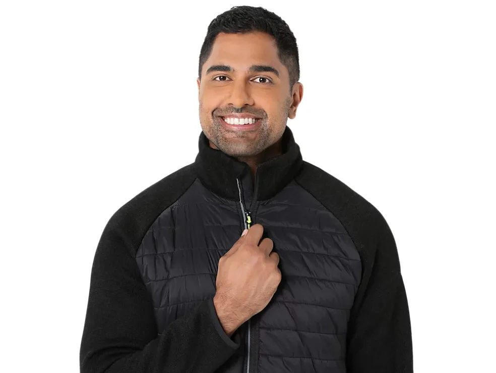 Best Sale ASICS MEN MIXER JACKET 2.0 Performance Black/Safety Yellow