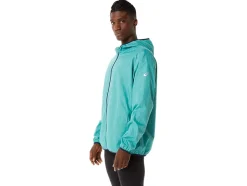 Outlet ASICS MEN PACKABLE JACKET Sage Print/French Blue