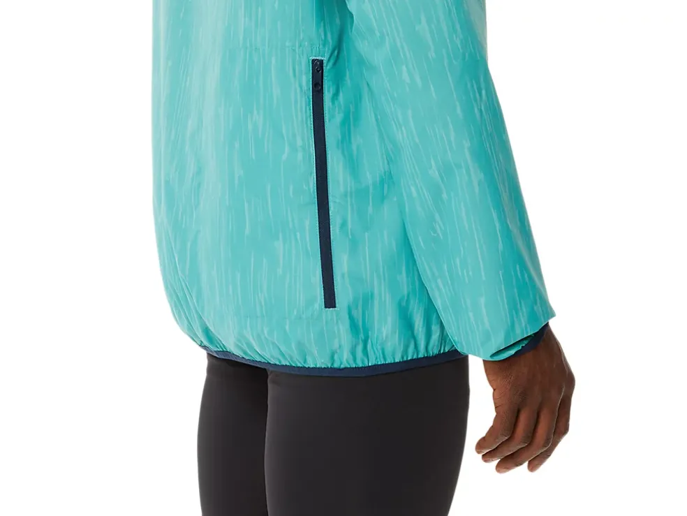 Outlet ASICS MEN PACKABLE JACKET Sage Print/French Blue