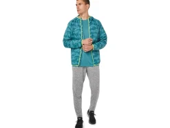 Fashion ASICS MEN PACKABLE JACKET Misty Pine Print/Sour Yuzu