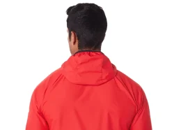 Online ASICS MEN PACKABLE JACKET Electric Red/Black