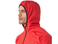 Online ASICS MEN PACKABLE JACKET Electric Red/Black