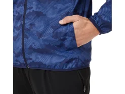 Fashion ASICS MEN PACKABLE JACKET Peacoat Print