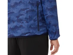Fashion ASICS MEN PACKABLE JACKET Peacoat Print