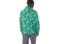 Store ASICS MEN PACKABLE JACKET Tie Dye Green/Peacoat