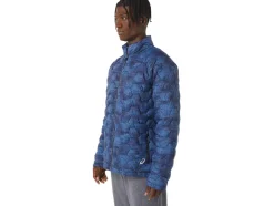 Fashion ASICS MEN PERFORMANCE INSULATED JACKET Tie Dye Blue Print