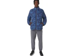 Fashion ASICS MEN PERFORMANCE INSULATED JACKET Tie Dye Blue Print