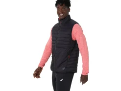 Outlet ASICS MEN PERFORMANCE INSULATED VEST 2.0 Performance Black/Red Snapper