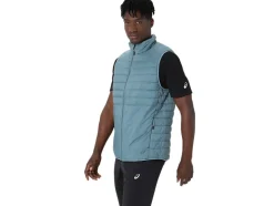 Fashion ASICS MEN PERFORMANCE INSULATED VEST 2.0 Foggy Teal/Safety Yellow