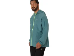 Cheap ASICS MEN PR LYTE PACKABLE JACKET Foggy Teal/Safety Yellow
