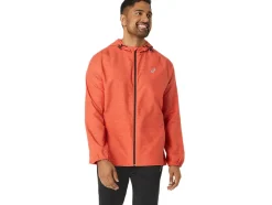 Sale ASICS MEN PR LYTE PACKABLE JACKET Red Snapper Digital Japonism/Dark Auburn