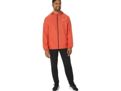 Sale ASICS MEN PR LYTE PACKABLE JACKET Red Snapper Digital Japonism/Dark Auburn